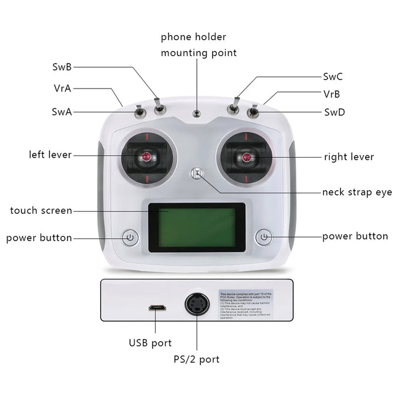 flysky fs-i6s+ia6b 10ch remote controller system-perfect compatibility with flywing airplanes
