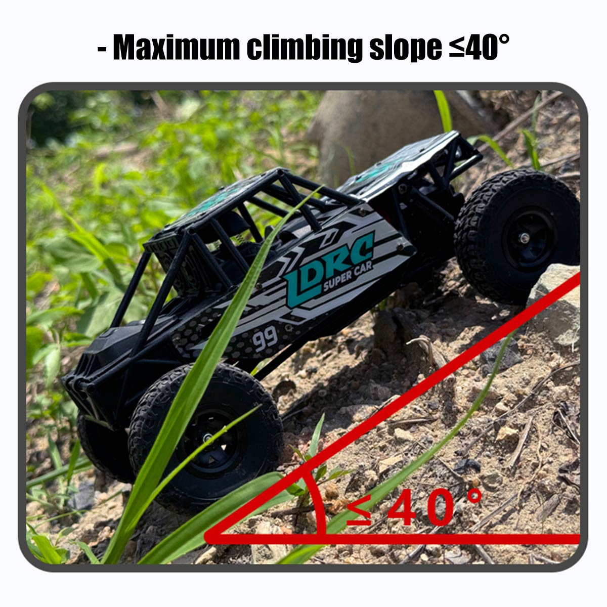 1/18 scale 2.4g 3ch 4wd tube chassis off-road rc car model with flip-up headlights