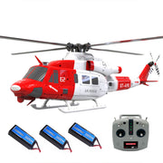goosky e2 uh-1y 2.4g 6ch dual brushless direct drive rc rescue simulation helicopter model with lidar positioning