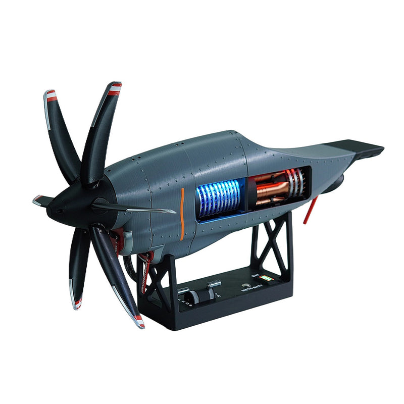 1/6 Scale C130 FMD 3D-Printed Variable-Pitch Turboprop Engine Model, STEM Educational Tool - EngineDIY