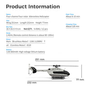 wl-k160 ec-145 160-class 2.4g 4ch 4-propeller flybarless scale rc helicopter model with adjustable left/right-hand throttle (rtf version)