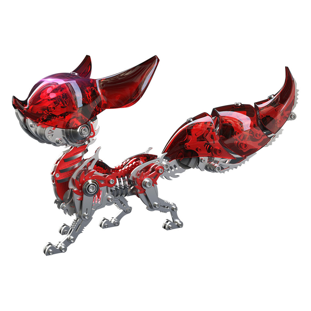 3D Metal Mechanical Nine-Tailed Fox Puzzle - DIY Assembly Model Kit For Adults, Home Decor Craft