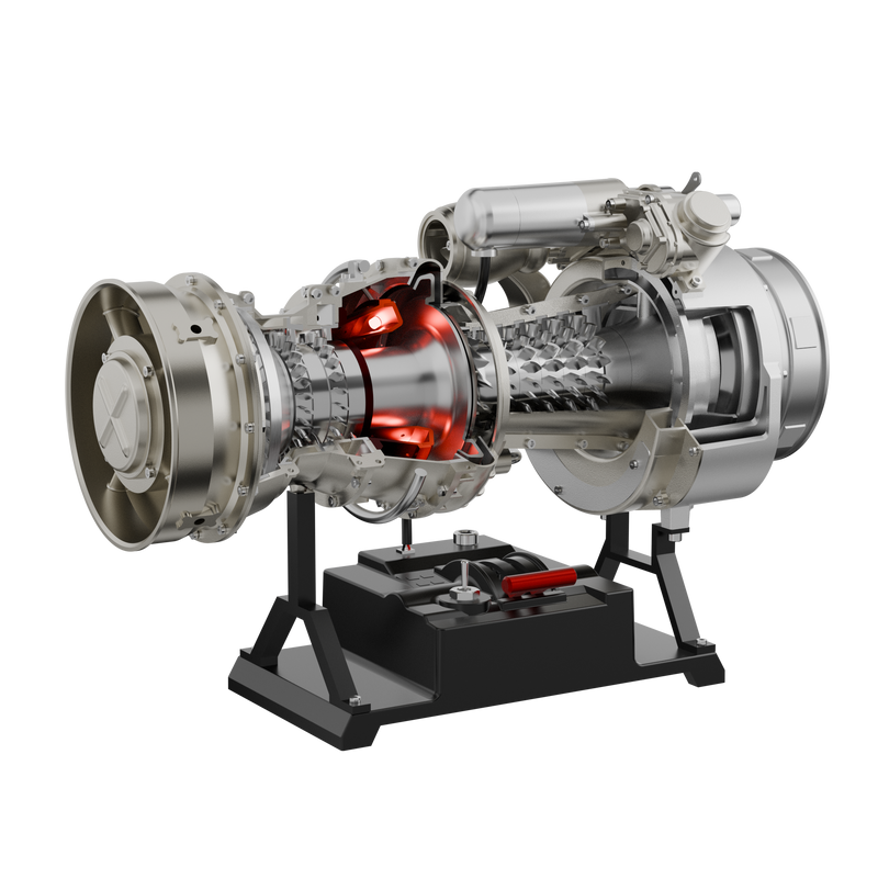 teching 1/4 scale metal simulation electric military helicopter turboshaft engine model kit