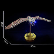 3D Bat Mechanical Steampunk Metal Assembly Animal Model Creepy Halloween Decor - EngineDIY