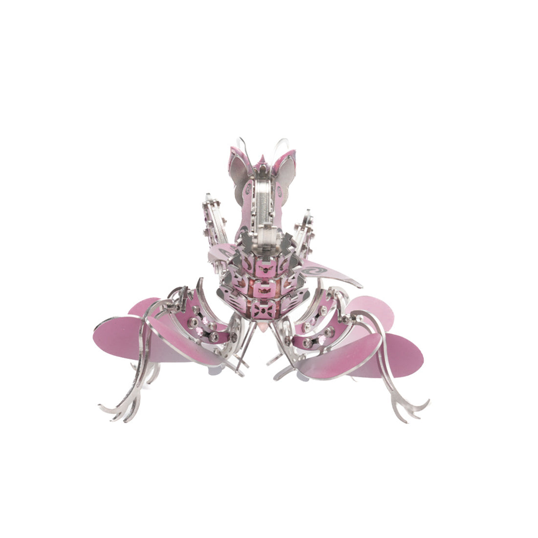 3d diy mechanical orchid mantis metal insect model kit - 100+pcs