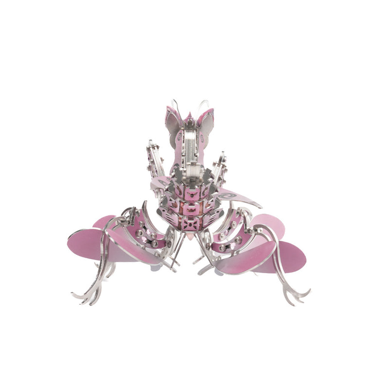 3d diy mechanical orchid mantis metal insect model kit - 100+pcs