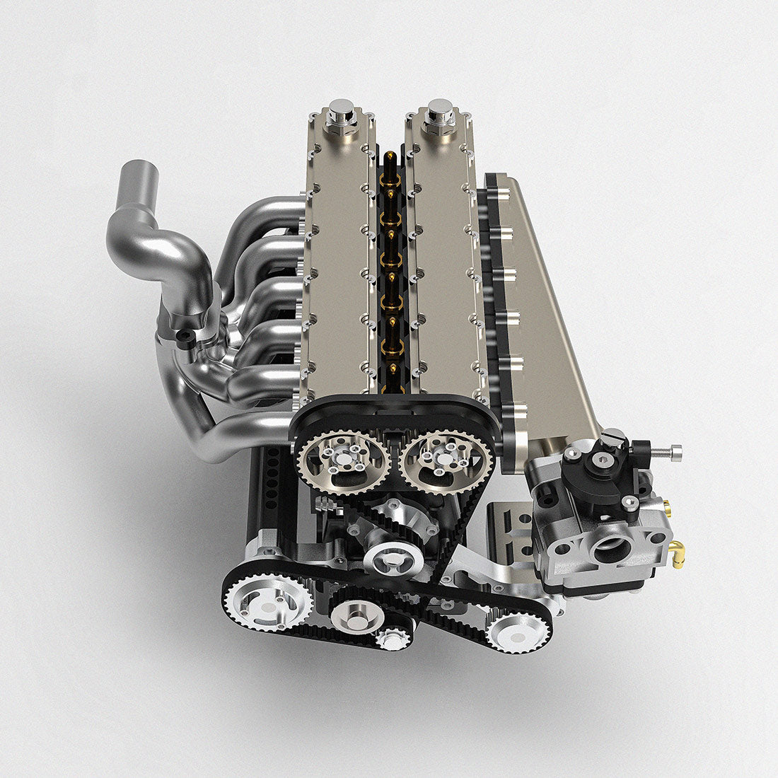 enjomor gs-L6 1/5 scale 28cc inline 6-cylinder dohc 4-stroke water-cooled gasoline ic engine model
