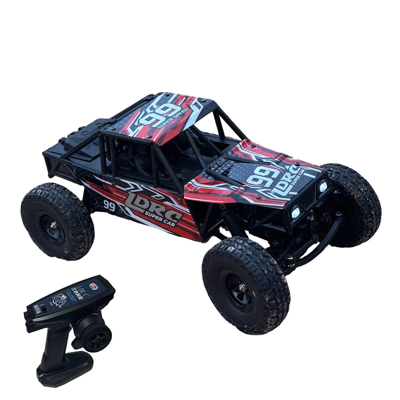 1/18 scale 2.4g 3ch 4wd tube chassis off-road rc car model with flip-up headlights