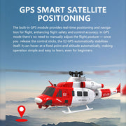 goosky e2 uh-1y 2.4g 6ch dual brushless direct drive rc rescue simulation helicopter model with lidar positioning