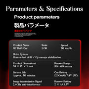 mn-268 1/16 scale 2.4g full-proportional steering rc drift car model