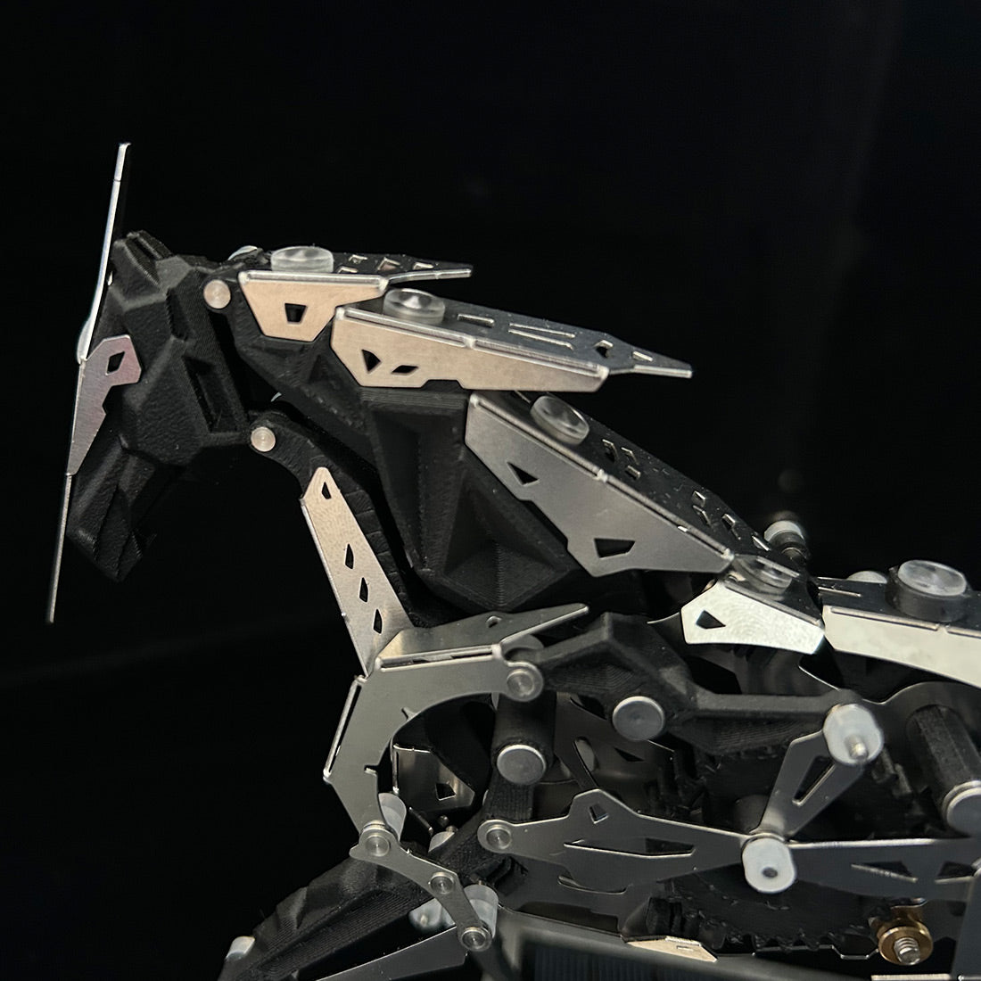3d metal puzzle solar-powered bionic mechanical horse model kit-diy industrial desktop art sculpture