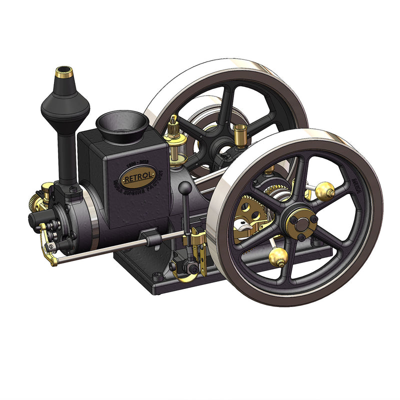 Save up to 0 % Save % RETROL HM-01 7cc Antique Hit and Miss Engine 4-stroke Stationary Engine Horizontal IC Engine Model