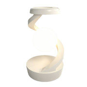 rotating levitating night light – wireless charging bedside ambient lamp, desktop decor