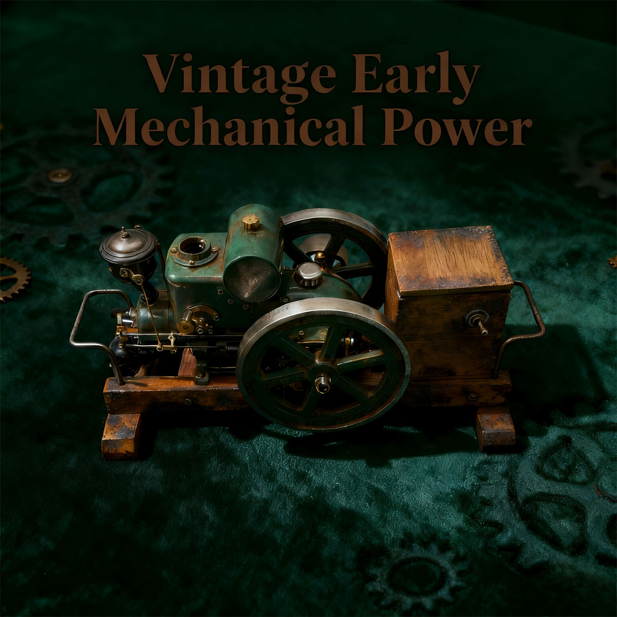 retrol& okmo 1110 miniature 4-stroke water-cooled horizontal gasoline internal combustion engine model 