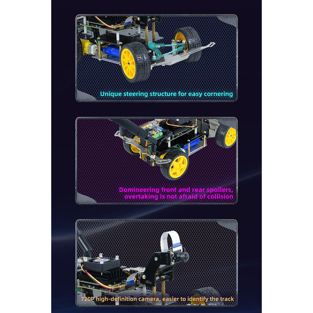 Autonomous Robot Car Kit with Deep Learning Vision & Ackermann Steering - Self-Driving Platform for Jetson Nano & Donkey Car - EngineDIY
