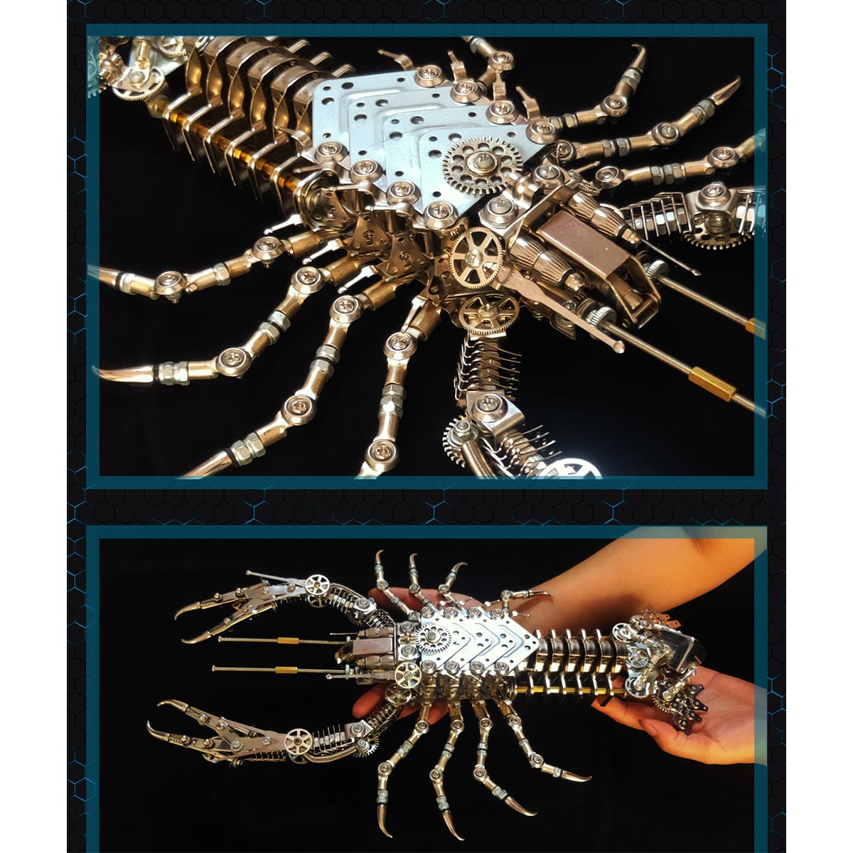 needle nose plier 3d metal mechanical lobster model kit