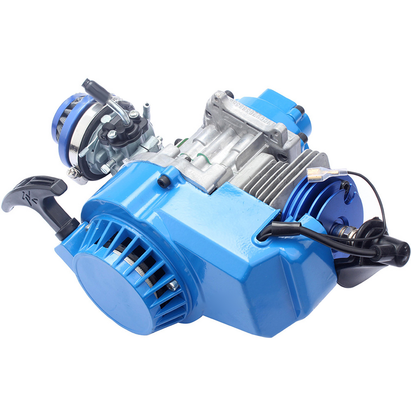 electric start bicycle engine 80CC Mini 2-Stroke CNC Single-Cylinder Pull-Start Gasolin Internal Combustione Engine for Beach Motorcycle Modification/Bicycle Assist 80CC