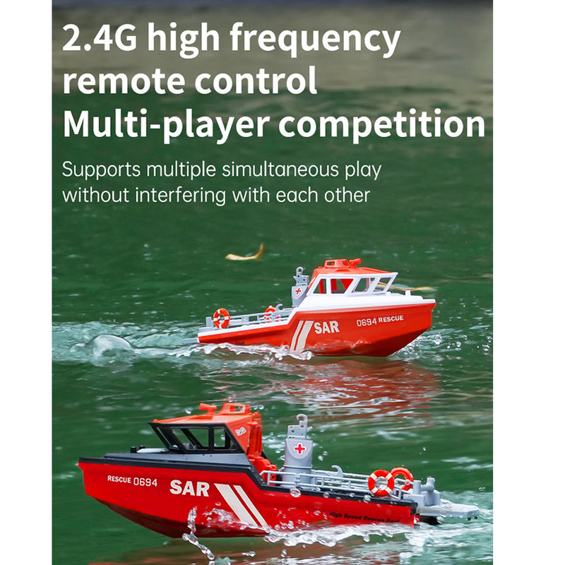 1/32 scale 2.4g 8km/h rc rescue boat model rtr version