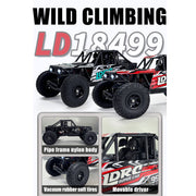 1/18 scale 2.4g 3ch 4wd tube chassis off-road rc car model with flip-up headlights