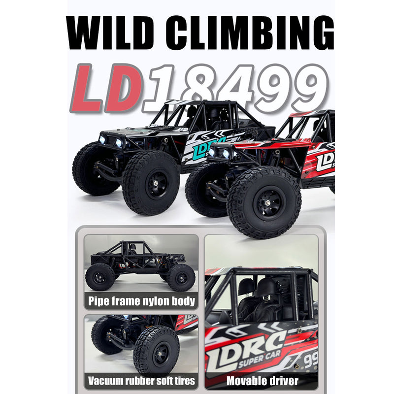 1/18 scale 2.4g 3ch 4wd tube chassis off-road rc car model with flip-up headlights