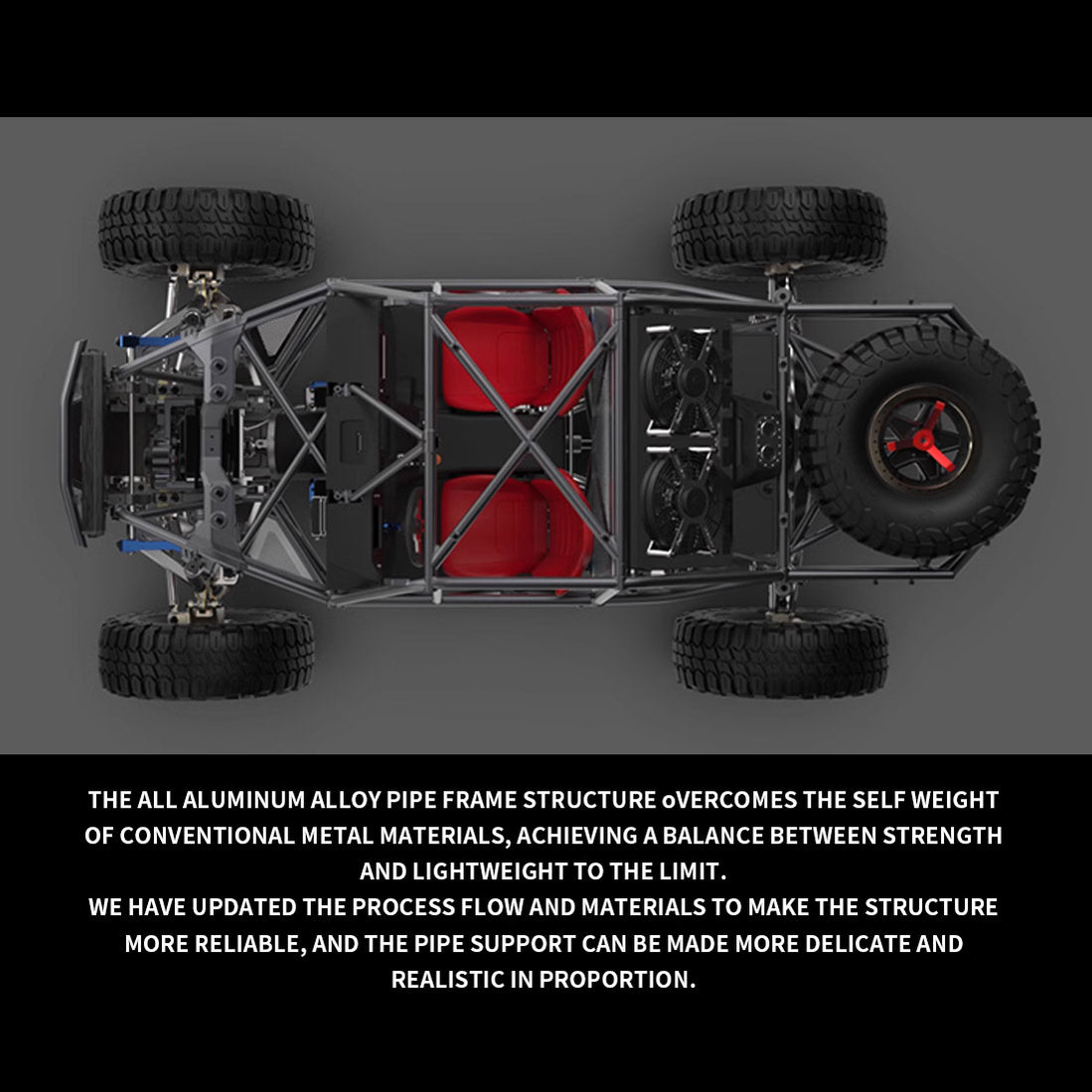 Capo U4 CD1582X Queen 1/8 Scale RC Off-Road Crawler Vehicle Model Kit ...