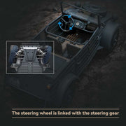 1/12 scale 2.4g type 82 rc barrel vehicle model with 4-wheel independent suspension