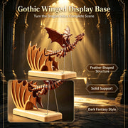 handcrafted wooden western dragon dynamic model