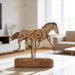wooden qianli horse dynamic model - desktop stress relief display (non-music box)