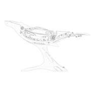 3d metal mechanical humpback whale model kit– diy marine creature assembly puzzle toy