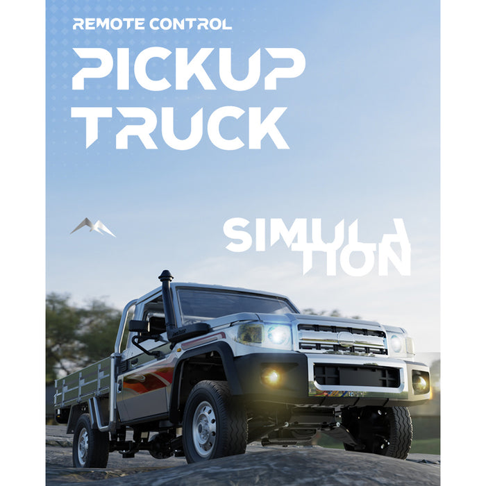 1/14 scale 2.4g full-proportional rc pickup truck with independent suspension and adjustable gear settings