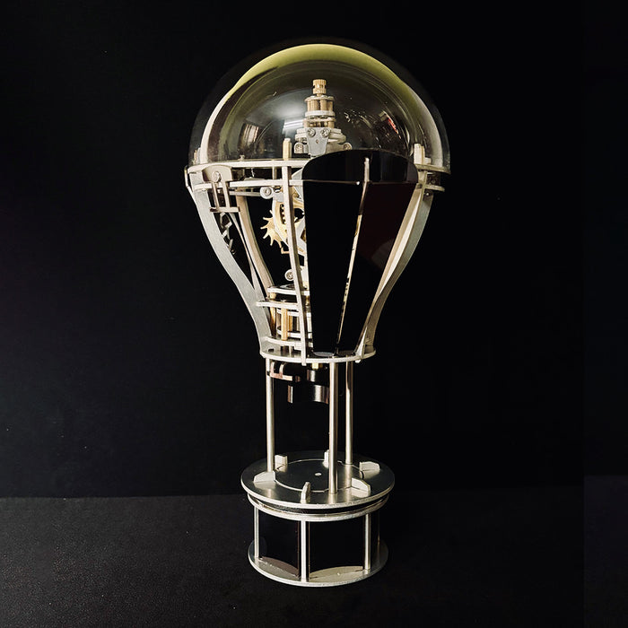 Hot Air Balloon Tourbillon Mechanical Art Sculpture-Kinetic Desk Decor Model, Stress Relief Toy & Creative Gift - EngineDIY
