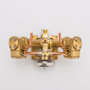 rw-v2 mini v-shape double cylinder steam engine model