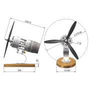 16-Cylinder Swash Plate Stirling Engine Model Aircraft Mechanical Engine Artwork Toy Gift - EngineDIY