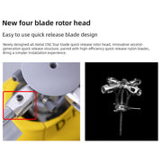 flywing ec135 470 class rc helicopter detachable propellers adac 6ch 2.4g with h1 flight controller & gps