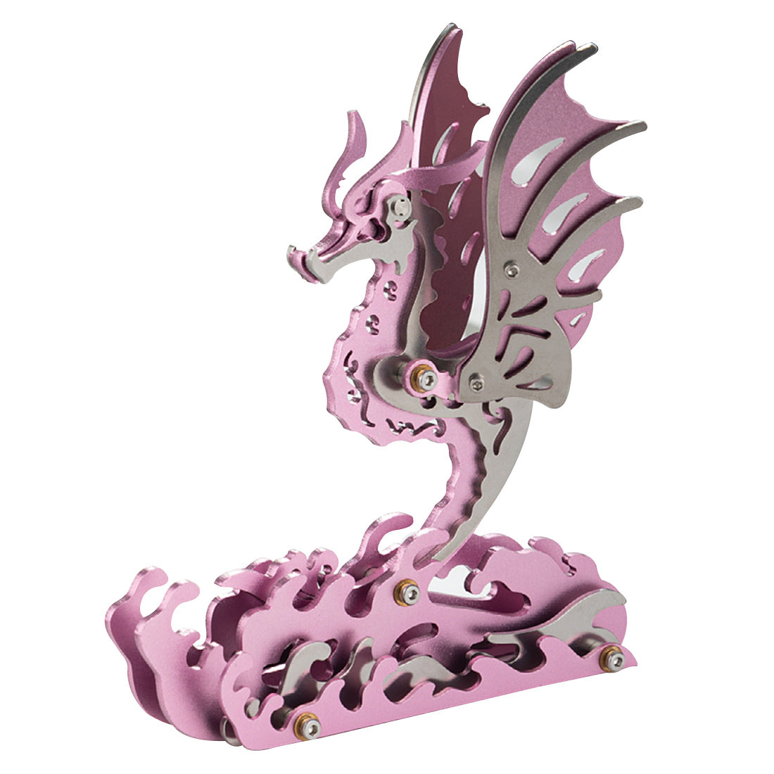 3d metal mechanical seahorse puzzle assembly model kit