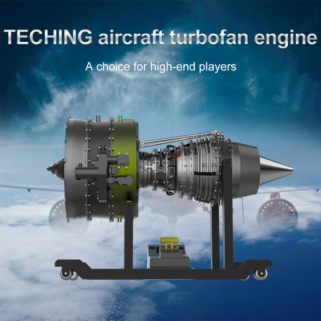 TECHING 1/10 Full Metal Working Turbofan Engine Model - Build Your Own ...
