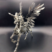 3d stainless steel mechanical unicorn diy assembly model kit, desktop decoration gift for adults and collectors