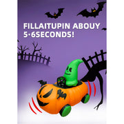 2.4G inflatable pumpkin rc car with one-key inflation &amp; deflation, dual-speed modes halloween gift