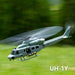 goosky e2 uh-1y 2.4g rc 6ch dual brushless direct drive scale aerobatic gts flight control helicopter model