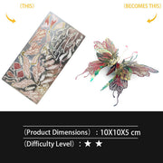 qianyudie 3d metal steampunk mechanical butterfly model kit