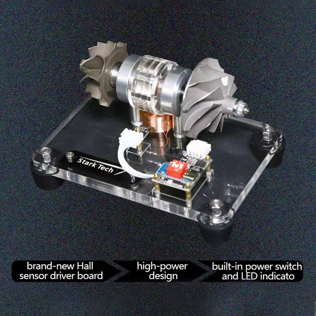 premium turbocharged brushless metal motor - high-speed aerospace engine model