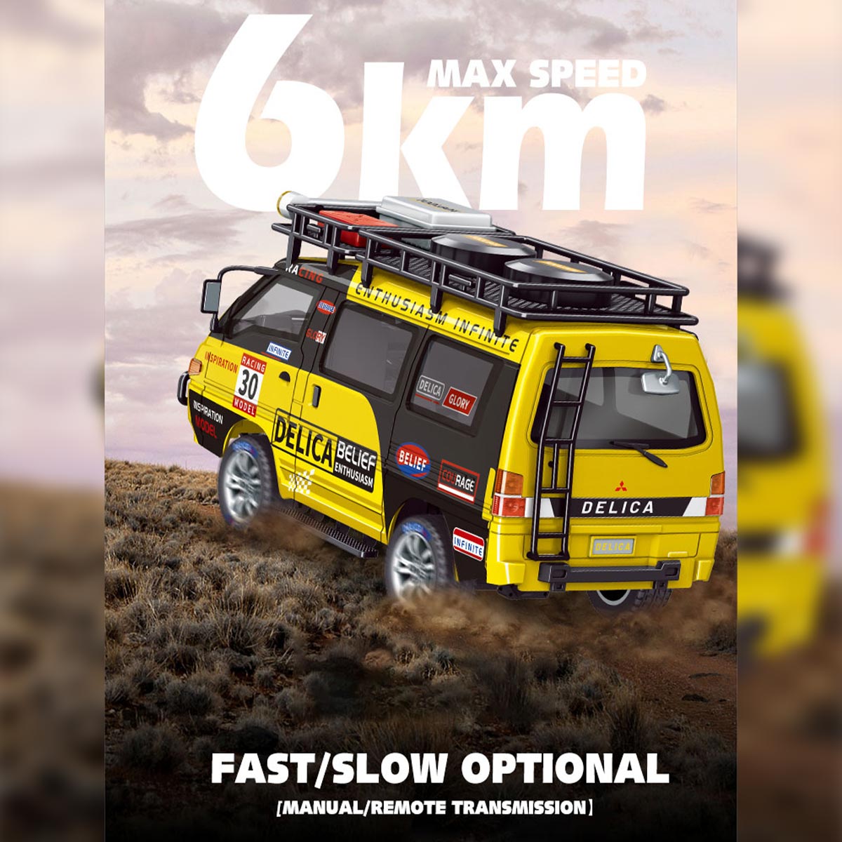 JXC5813B 1/24 Scale 2.4G 4WD Full-Proportional Synchronous RC Car Model