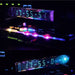 iv18 vacuum fluorescent tube clock - cyberpunk nixie tube decor, rgb glowing display for pc gaming setup
