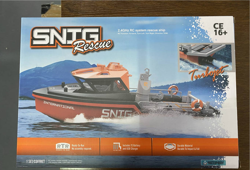 1/32 scale 2.4g 8km/h rc rescue boat model rtr version