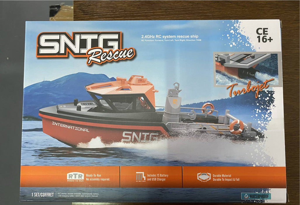 Bateau Télécommandé Remorqueur RC 1/32 - 8 Km/h, 2.4G, Batterie Lithium - Pour Piscine, Lac - Cadeau Adulte - 8
