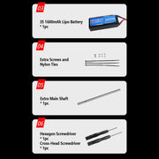 goosky e2 uh-1y 2.4g 6ch dual brushless direct drive rc rescue simulation helicopter model with lidar positioning