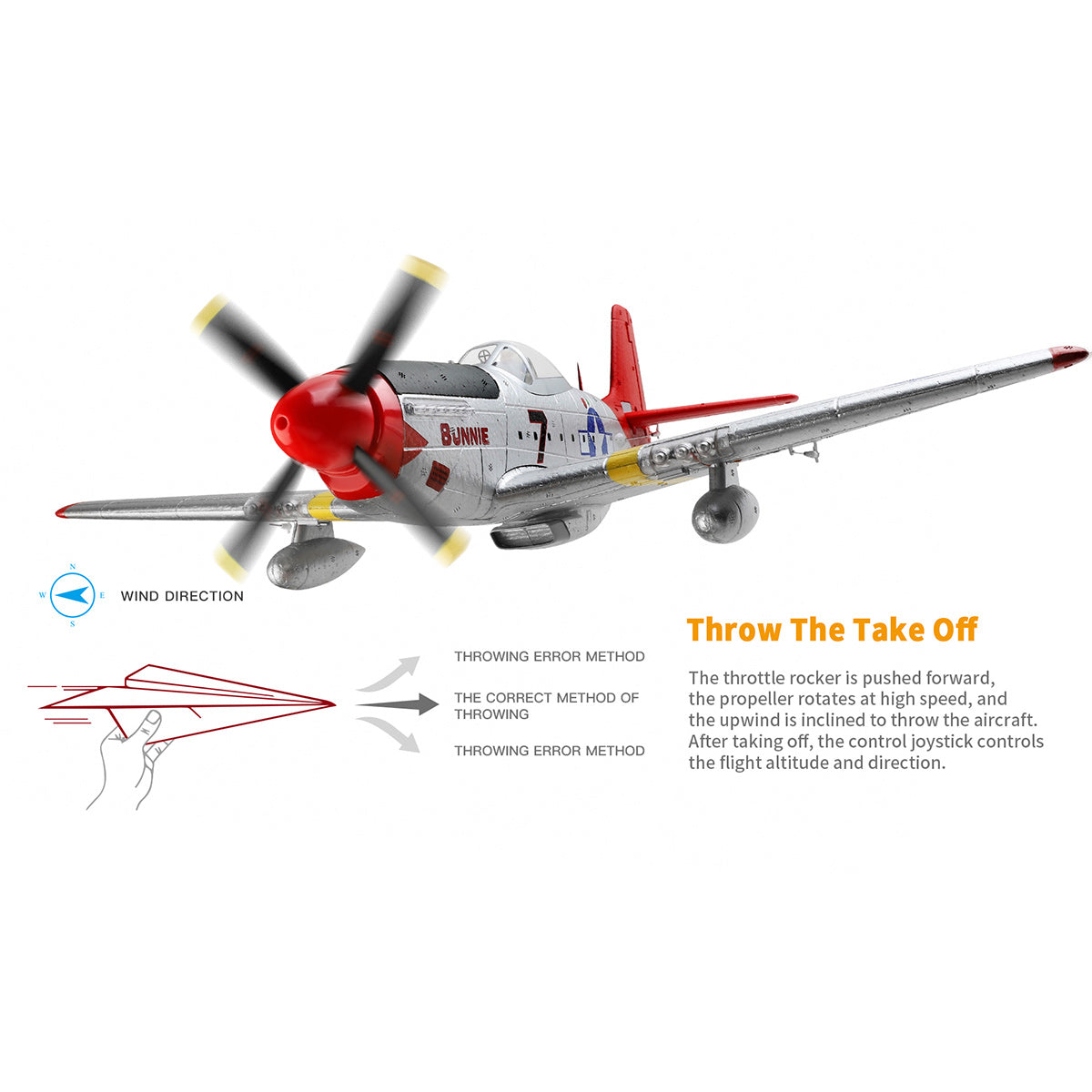 xk a280 p-51 3d/6g 2.4g 4ch brushless scale rc airplane model, 560mm wingspan epp fixed wing aircraft with quick release