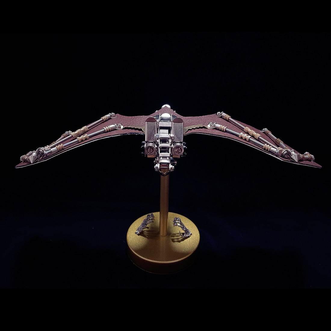 Modèle animalier 3D mécanique en métal style steampunk, décoration effrayante pour Halloween