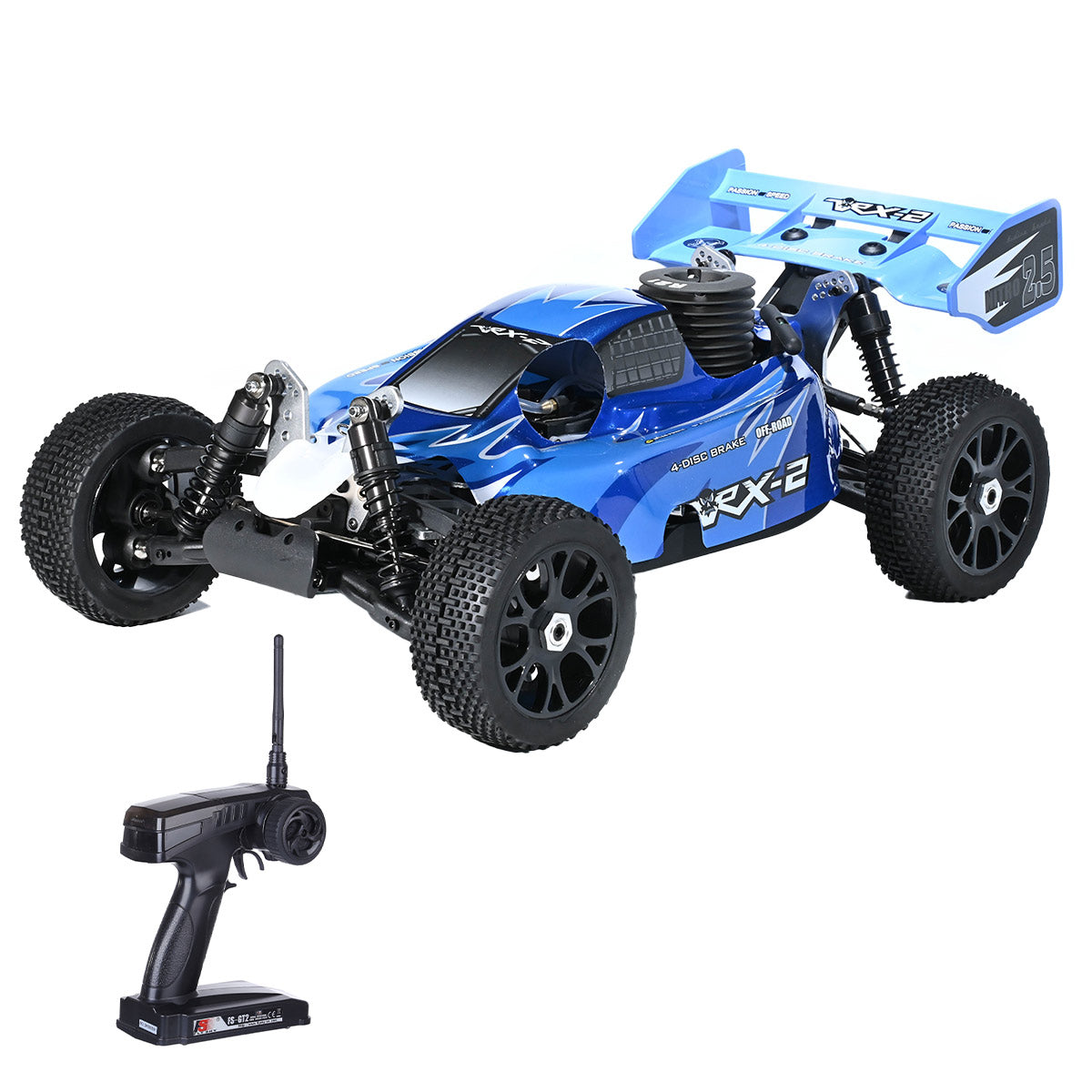 vrx rh802 1/8 scale 2.4g 4wd rc off-road car model with sh.21-level nitro engine