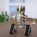 metal robot mechanical clock desktop art display